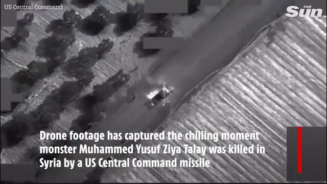 Chilling moment 'senior Al-Qaeda leader' is wiped out in brutal airstrike
