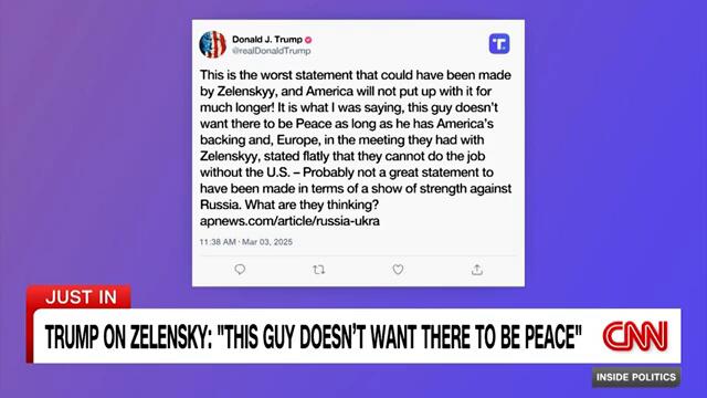 Trump: US won't 'put up’ with perceived resistance from Zelensky