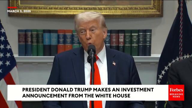 BREAKING: President Trump Announces $100 Billion TSMC Investment In The US, Takes Reporter Questions