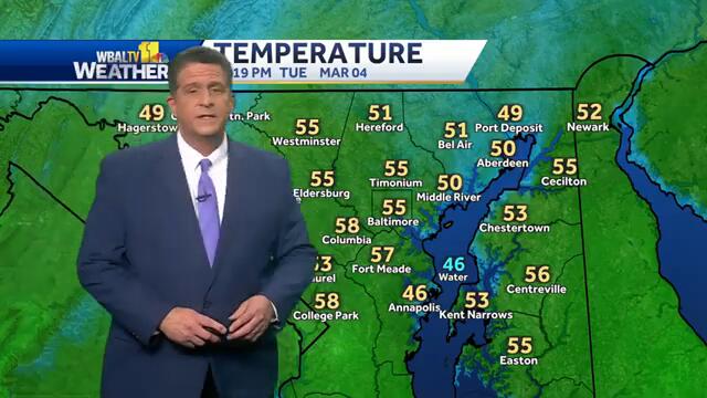 Sunny Tuesday, but storms and high winds in forecast for Maryland