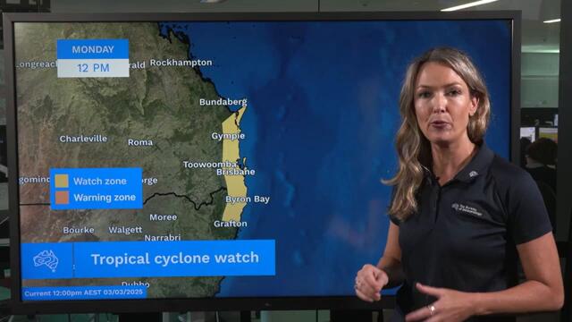 Severe Weather Update 3 March 2025: Tropical cyclone crossing likely for south-east Queensland
