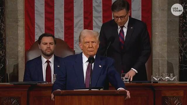 Democratic Rep. Al Green removed during President Trump's speech | USA TODAY