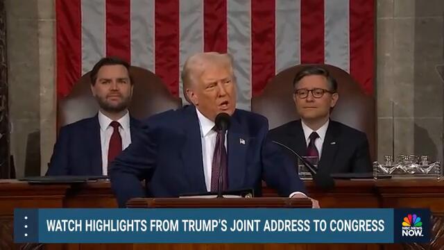 Watch highlights from President Trump's address to a joint session of Congress