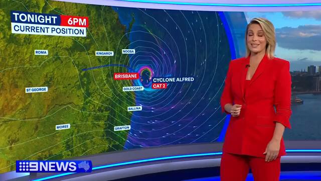 Australia Weather Update: Tropical Cyclone Alfred to make landfall | 9 News Australia