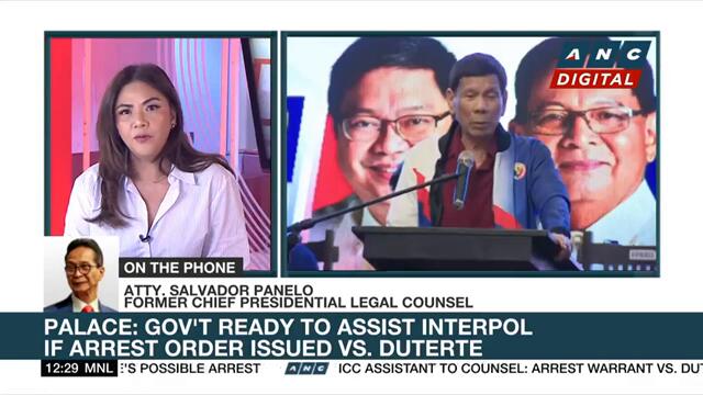 With Duterte in Hong Kong and amid ICC arrest rumors, Panelo believes China won't intervene | ANC
