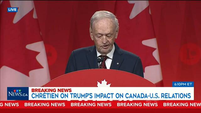 'History lesson' from Former Prime Minister Jean Chrétien to U.S. President Trump