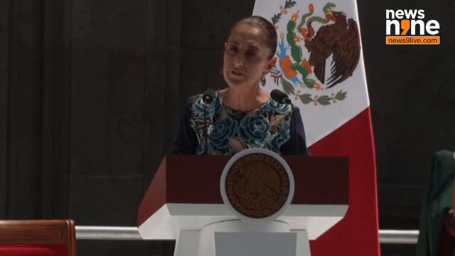 Mexican President Claudia Sheinbaum Leads Massive Rally After U.S. Tariff Pause​ | News9