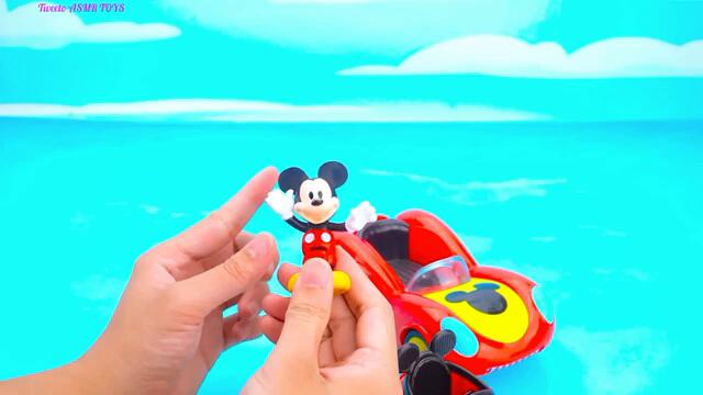 11 minute Satisfying with Unboxing Disney Mickey Mouse Water Park Playset | Review Toys ASMR TOYS