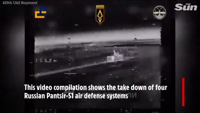 Moment Russian repair base explodes in Ukraine strike