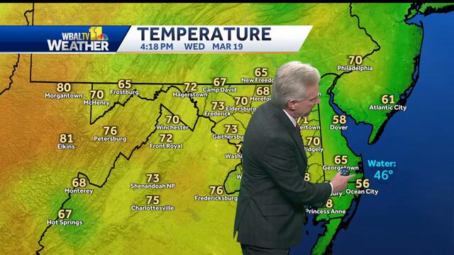 Spring starts with showers, mild temperatures in Maryland