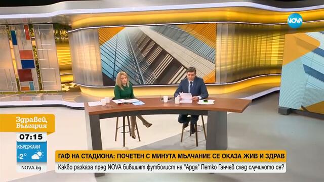 Куриозен гаф на български мач: Почетоха с минута мълчание жив човек