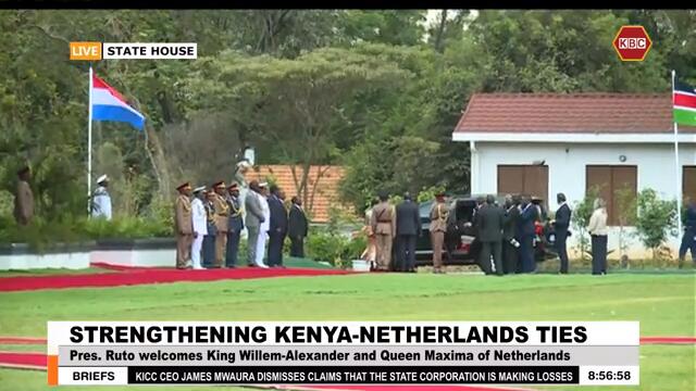 LIVE: President Ruto hosts King Willem-Alexander and Queen Máxima of Netherlands