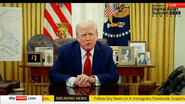 President Trump speaks at Digital Assets Summit