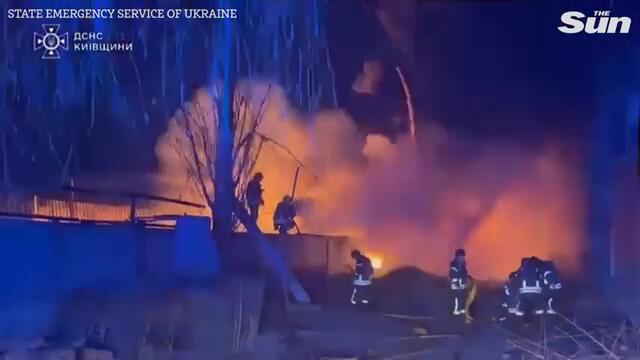 Girl, 5, & her dad among 7 killed in 'massive' drone attack on Kyiv