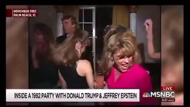Trump in 1992, partied with Jeffrey Epstein.