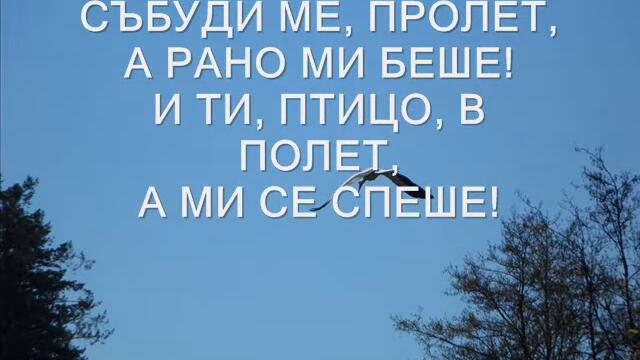 Добре ми дойде пролет