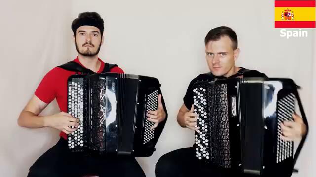 2 Accordions 24 Countries - Traditional Music