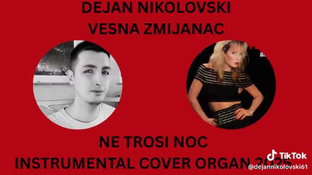 Dejan Nikolovski - Vesna Zmijanac - Ne trosi noc Instrumentl Cover Organ (2025) #INSTRUMENTALCOVER #FYP #dejannikolovski61 #vesn